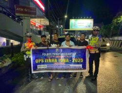 Ops Zebra Toba 2025, Polres Pematang Siantar Sosialiasi di Jalan WR Supratman