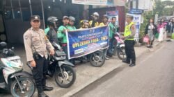 Bhabinkamtibmas Polsek Siantar Selatan Sosialisasi Ops Zebra Toba 2025 kepada Ojol