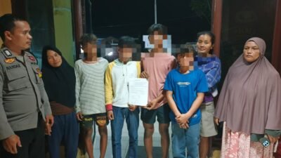 4 Remaja Diduga Tawuran, Polseķ Sianțar Martoba Berikan Arahan dan Bimbingan