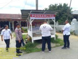 Bhabinkamtibmas Polsek Siantar Marihat Sambangi Satkamling