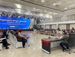 Bupati Samosir Dampingi Gubsu Terima Kunker Spesifik Komisi II DPR RI.