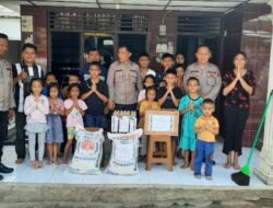 Sambut Nataru, Polres Pematang Siantar Bansos ke Panti