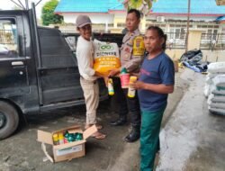 Polsek Siantar Timur Distribusikan Bantuan Pertanian kepada Warga Petani Binaan