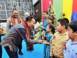 Wakil Bupati Simalungun Hadiri Perayaan Natal Keluarga Besar Polres Simalungun