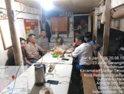 Bhabinkamtibmas Polsek Siantar Timur Gelar Saling dan Sampaikan Pesan Kamtibmas