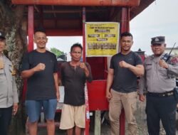 Sampaikan Pesan Kamtibmas, Polsek Siantar Selatan Sambangi Pos Sat Kamling