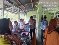 Bhabinkamtibmas Polsek Siantar Marihat Monitoring Kegiatan Posyandu Bugenfil di Sidomulyo