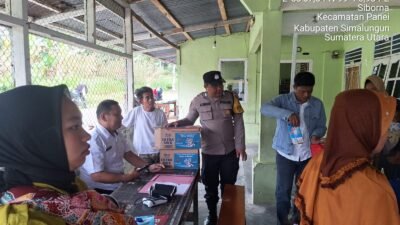 Bhabinkamtibmas Polsek Siantar Marihat Monitoring Kegiatan Posyandu Bugenfil di Sidomulyo