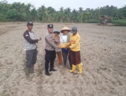 Polsek Siantar Utara Serahkan Bibit Jagung Bantuan Polres Pematangsiantar Kepada Warga Binaan