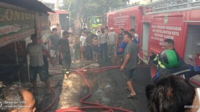 Diduga Hubungan Arus Pendek Listrik, Polseķ Sianțar Martoba Cek Kebakaran Rumah