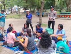 Sat Binmas Polres Pematangsiantar Sambang Kamtibmas dan Silaturahmi dengan Komunitas Senam