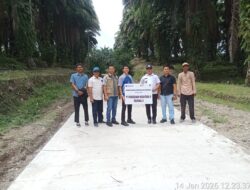 Melalui Program TJSL, PTPN IV Regional II Dukung Pembangunan Infrastruktur Masyarakat Simalungun