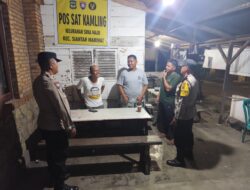 Bhabinkamtibmas Polsek Siantar Marihat Laksanakan Saling di Pos Kamling Jalan Durian