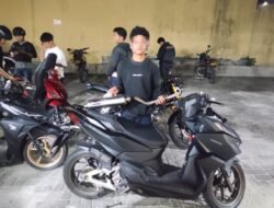 Timsus Dayok Mirah Polres Pematang Siantar Amankan Empat Sepedamotor Knalpot Brong
