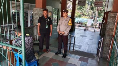 Bhabinkamtibmas Polsek Siantar Barat Patroli di Objek Vital