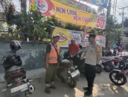 Cegah Curanmor, Polsek Siantar Timur Sampaikan Himbauan kepada Juru Parkir