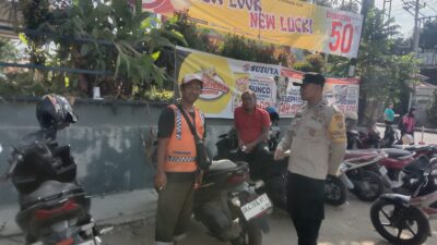 Cegah Curanmor, Polsek Siantar Timur Sampaikan Himbauan kepada Juru Parkir