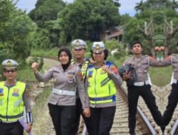 Kasat Lantas Polres Pematangsiantar Survey Perlintasan Sebidang Rel Kereta Api