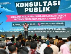 Bupati Simalungun Hadiri Forum Konsultasi Publik RKPD Provsu: Peluang Daerah Mendapatkan Ruang Dalam Pembiayaan Pembangunan
