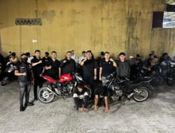 Timsus Dayok Mirah Polres Pematangsiantar Amankan 19 Sepedamotor Knalpot Brong