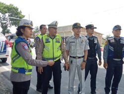 Sat Lantas Polres Pematangsiantar Dampingi Dir Lantas Polda Sumut Survey Kondisi Prasarana