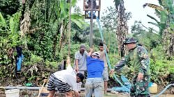 Tembus 62 Meter, Satgas TMMD Ke-127 Kodim 0207/Simalungun dan Warga Berpacu Hadirkan Air Bersih di Dame Raya