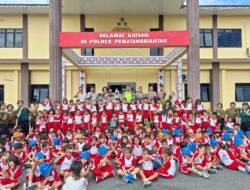 Sat Lantas Polres Pematang Siantar Dikunjungi TK Cinta Rakyat