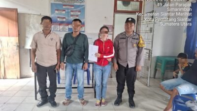 Polsek Siantar Marihat Mediasi Masalah Pasutri di Kampung Sidomulyo