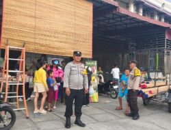 Berikan Kenyamanan, Polsek Siantar Marihat Patroli Lokasi Penjualan Takjil