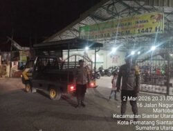 Polsek Siantar Utara Patroli Berikan Rasa Aman dan Nyaman Sholat Tarawih