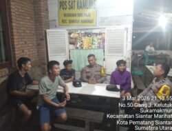 Samapaikan Pesan Kamtibmas Polsek Siantar Marihat Laksanakan Saling di Pos