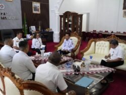 Bupati Humbahas terima audiensi Plt. Kepala Kantor Pertanahan Kabupaten Humbang Hasundutan
