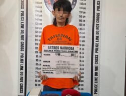 Sedang Duduk Didepan Rumah AW Berhasil Dirungkus Polres Pematang Siantar