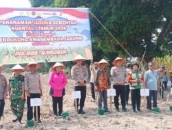 Dukung Swasembada Jagung 2026, Wakapolres Samosir Pimpin Penanaman Jagung Serentak di Lahan 1 Hektar