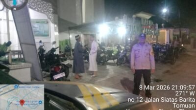 Ciptakan Rasa Aman dan Nyaman, Polsek Siantar Timur Patroli Sholat Tarawih