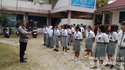 Penerimaan Polri Dibuka, Polsek Siantar Selatan Sosialisasi Penerimaan Polri T.A 2026 di SMK Parbina Nusantara