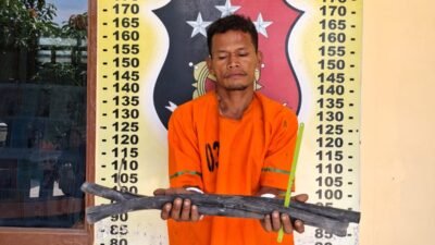Pelaku Pencuri Kabel Gudang Senilai Rp20 Juta Ditangkap Reskrim Polsek Perdagangan