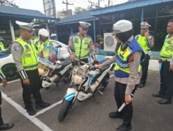 Ops Ketupat Toba 2026, Polres Pematangsiantar Periksa Randis dan Kelengkapan Pribadi Personil