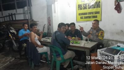 Polsek Siantar Timur Laksanakan Saling di Pos Kamling