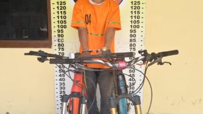 Polsek Perdagangan Ringkus Pencuri Dua Sepeda Gunung Senilai Rp 44 Juta, Aksi Memanjat Tembok Terbongkar