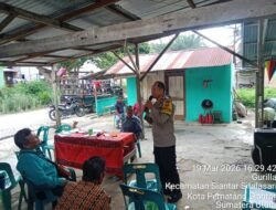 Polsek Siantar Martoba Hadir Sampaikan Pesan Kamtibmas di Pesta Bona Taon