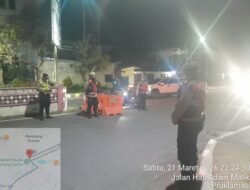 Sat Samapta Polres Pematang Siantar Patroli Antisipasi Kemacetan Malam Hari Perayaan Idul Fitri 1447 H 