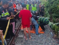 Polres Pematang Siantar Cek TKP dan Evakuasi Korban Tertabrak Kereta Api