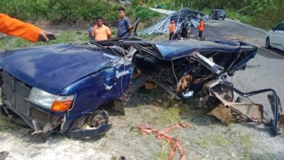 Unit Gakkum Sat Lantas Polres Simalungun Tangani Cepat Laka Lantas Maut Di Tanjakan Dolok Panribuan, Tiga Meninggal Dunia — Dua Pelajar Remaja Jadi Korban Arus Balik Lebaran