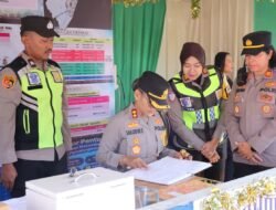 Kapolres Pematang Siantar Bersama Bhayangkari Cabang Cek Pos Ops Ketupat Toba 2026