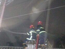 Polsek Siantar Barat Cek TKP Kebakaran ilalang di Kompleks Pekuburan Cina