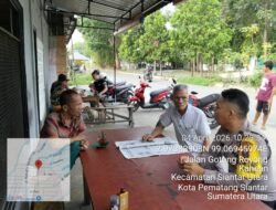 Bhabinkamtibmas Polsek Siantar Utara Sambangi Warganya