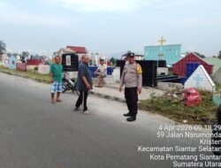 Polsek Siantar Selatan Sambang Kamtibmas kepada Warga Ziarah Paskah