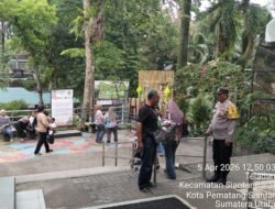 Bhabinkamtibmas Polsek Siantar Barat Patroli Objek Vital