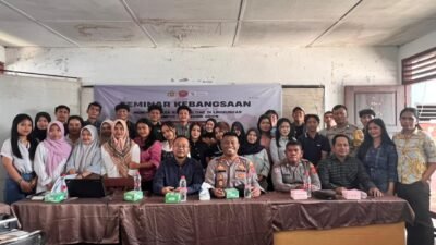Kapolsek Siantar Selatan Hadiri Seminar Kebangsaan di Kampus Politehnik Gihon